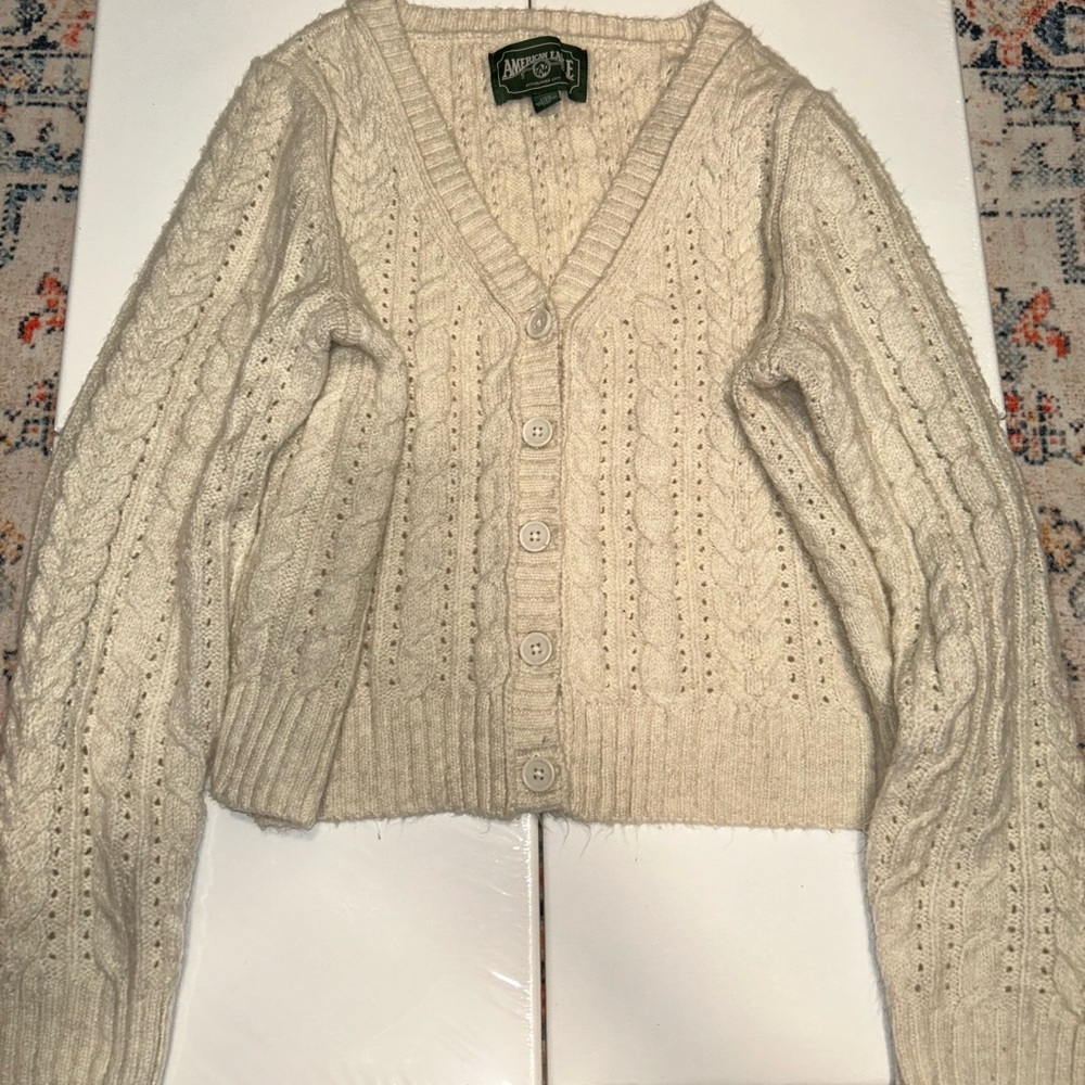 American Eagle Cream Colored Cardigan